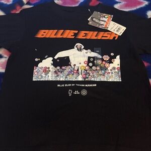 Billie Eilish x Takashi Murakami Black Graphic Tee